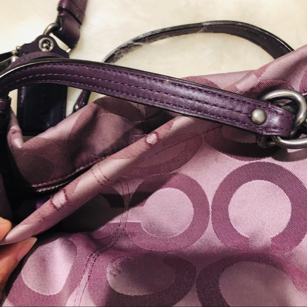 💥Last Chance💥 Coach - Brooke Purple Signature C - Picture 8 of 8